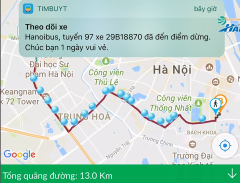 Dùng điện thoại thông minh tìm xe buýt ở Hà Nội - Ảnh 2. Dùng điện thoại thông minh tìm xe buýt ở Hà Nội - Ảnh 2.