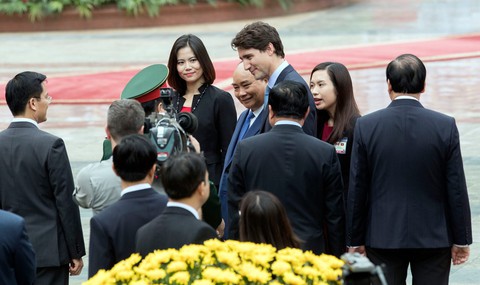 Đón chính thức Thủ tướng Canada tại Phủ Chủ tịch - Ảnh 5. Đón chính thức Thủ tướng Canada tại Phủ Chủ tịch - Ảnh 5.