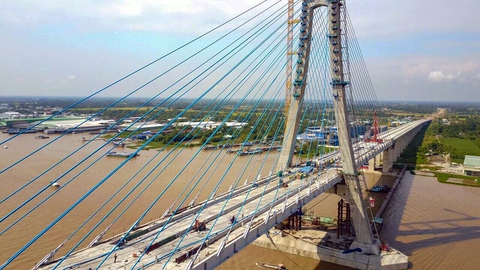 Chính thức hợp long cầu Vàm Cống - Ảnh 2. Chính thức hợp long cầu Vàm Cống - Ảnh 2.