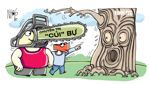 Đốn cây to ném vào lò phải cẩn thận - Ảnh 1. Đốn cây to ném vào lò phải cẩn thận - Ảnh 1.