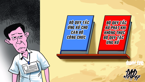 Chớ ngồi rung đùi... chờ bộ quy tắc - Ảnh 1. Chớ ngồi rung đùi... chờ bộ quy tắc - Ảnh 1.