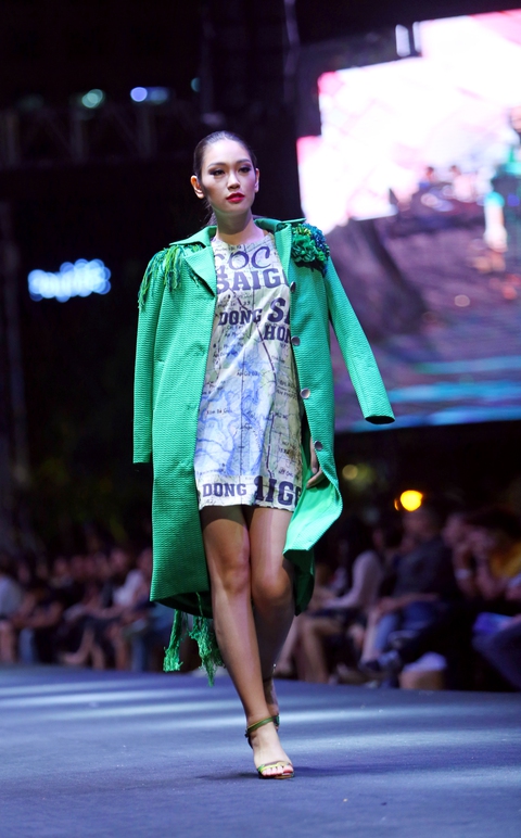 Bản đồ Sài Gòn lên bộ sưu tập thời trang của Dạ Thảo - Ảnh 3. Bản đồ Sài Gòn lên bộ sưu tập thời trang của Dạ Thảo - Ảnh 3.