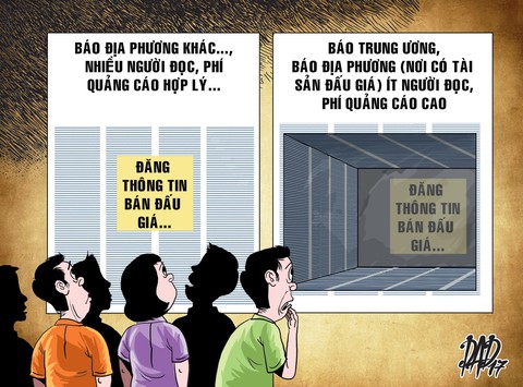Đội phí đăng tin đấu giá vì áp dụng luật mới - Ảnh 1. Đội phí đăng tin đấu giá vì áp dụng luật mới - Ảnh 1.