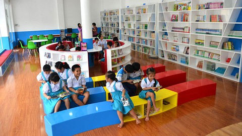 Khánh thành thư viện sách do Chủ tịch nước tài trợ - Ảnh 4. Khánh thành thư viện sách do Chủ tịch nước tài trợ - Ảnh 4.