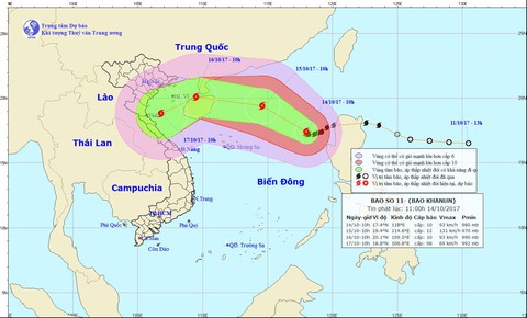 Bão số 11 liên tục tăng cấp và sẽ mạnh lên - Ảnh 1. Bão số 11 liên tục tăng cấp và sẽ mạnh lên - Ảnh 1.