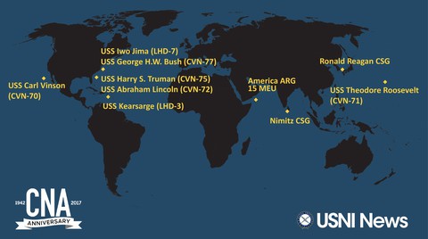 Ba tàu sân bay Mỹ tới châu Á bảo vệ ông Trump - Ảnh 1. Ba tàu sân bay Mỹ tới châu Á bảo vệ ông Trump - Ảnh 1.