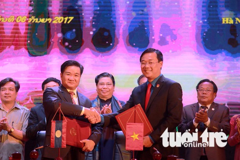 Thanh niên Việt - Lào chung tay xây đắp mối quan hệ đặc biệt - Ảnh 1. Thanh niên Việt - Lào chung tay xây đắp mối quan hệ đặc biệt - Ảnh 1.