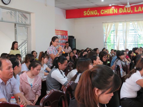 Hơn 400 giáo viên, bảo mẫu dự tọa đàm ngăn chặn bạo hành - Ảnh 5. Hơn 400 giáo viên, bảo mẫu dự tọa đàm ngăn chặn bạo hành - Ảnh 5.