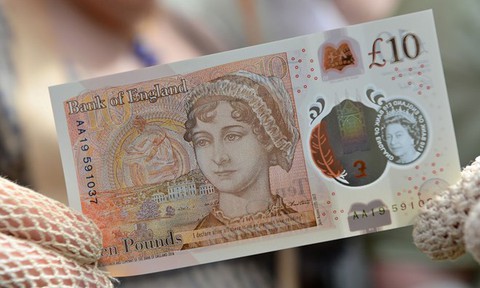 Anh sắp lưu hành đồng 10 bảng mới có in hình nữ văn sĩ Jane Austen - Ảnh 1. Anh sắp lưu hành đồng 10 bảng mới có in hình nữ văn sĩ Jane Austen - Ảnh 1.