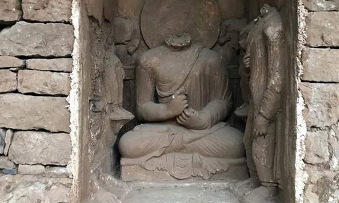 Pakistan mở cửa tham quan khu di tích tượng Phật cổ 1.700 tuổi - Ảnh 1. Pakistan mở cửa tham quan khu di tích tượng Phật cổ 1.700 tuổi - Ảnh 1.