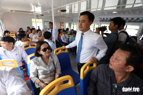 Tuyến buýt sông đầu tiên ở Sài Gòn chính thức hoạt động - Ảnh 11. Tuyến buýt sông đầu tiên ở Sài Gòn chính thức hoạt động - Ảnh 11.