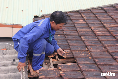 Mưa đá vào nhà dân từ công trường nhà máy thép Hòa Phát - Ảnh 3. Mưa đá vào nhà dân từ công trường nhà máy thép Hòa Phát - Ảnh 3.