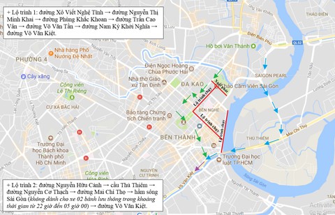 TP.HCM cấm xe nhiều đường để tổ chức giải marathon - Ảnh 3. TP.HCM cấm xe nhiều đường để tổ chức giải marathon - Ảnh 3.