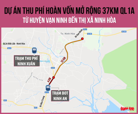 Tài xế liên tục phản ứng vì BOT Ninh An lạm thu vô lý - Ảnh 2. Tài xế liên tục phản ứng vì BOT Ninh An lạm thu vô lý - Ảnh 2.