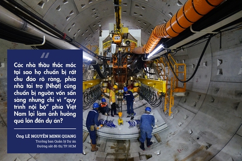 Tắc vốn do quy trình nội bộ, metro số 1 chậm tiến độ - Ảnh 2. Tắc vốn do quy trình nội bộ, metro số 1 chậm tiến độ - Ảnh 2.