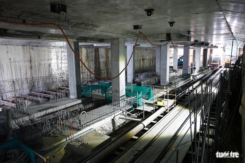 Robot TBM sắp thông đường hầm đầu tiên tuyến metro số 1 - Ảnh 9. Robot TBM sắp thông đường hầm đầu tiên tuyến metro số 1 - Ảnh 9.