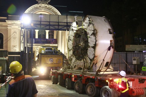 Di chuyển robot TBM để khoan hầm metro phía tây - Ảnh 7. Di chuyển robot TBM để khoan hầm metro phía tây - Ảnh 7.