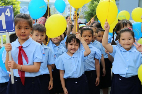 Những trường đầu tiên ở TP.HCM khai giảng năm học mới - Ảnh 4. Những trường đầu tiên ở TP.HCM khai giảng năm học mới - Ảnh 4.