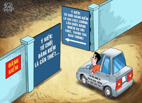 Từ chối đăng kiểm do chưa nộp phạt là trái luật - Ảnh 1. Từ chối đăng kiểm do chưa nộp phạt là trái luật - Ảnh 1.