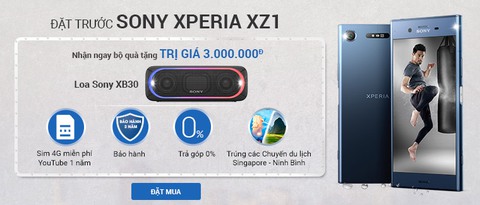 Đặt trước Sony Xeria XZ1 nhận ngay quà khủng tại Viễn Thông A - Ảnh 1. Đặt trước Sony Xeria XZ1 nhận ngay quà khủng tại Viễn Thông A - Ảnh 1.