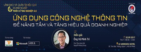 Hội thảo “Ứng dụng CNTT để nâng tầm và tăng hiệu quả doanh nghiệp” - Ảnh 1. Hội thảo “Ứng dụng CNTT để nâng tầm và tăng hiệu quả doanh nghiệp” - Ảnh 1.