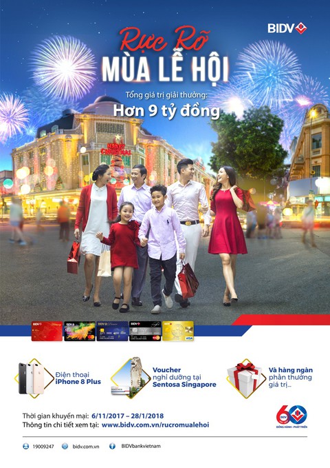 Rực rõ mùa lễ hội cùng thẻ BIDV - Ảnh 2. Rực rõ mùa lễ hội cùng thẻ BIDV - Ảnh 2.