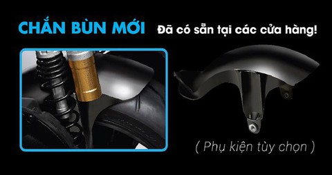 Dòng xe NVX tân trang thêm phuộc dầu thể thao và chắn bùn - Ảnh 4. Dòng xe NVX tân trang thêm phuộc dầu thể thao và chắn bùn - Ảnh 4.