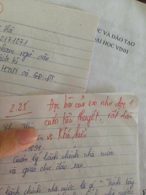 Những lời phê khó đỡ của thầy cô - Ảnh 5. Những lời phê khó đỡ của thầy cô - Ảnh 5.