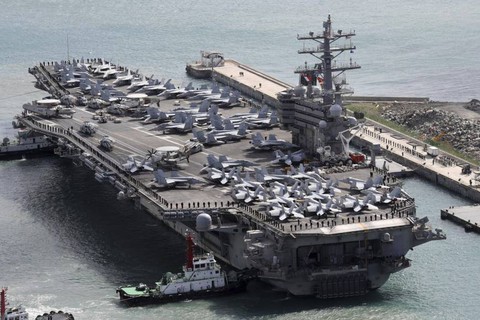 Ba tàu sân bay Mỹ tới châu Á bảo vệ ông Trump - Ảnh 6. Ba tàu sân bay Mỹ tới châu Á bảo vệ ông Trump - Ảnh 6.