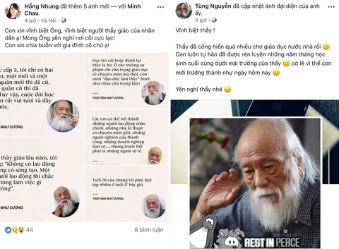 Cựu học sinh Lương Thế Vinh vĩnh biệt thầy Văn Như Cương - Ảnh 5. Cựu học sinh Lương Thế Vinh vĩnh biệt thầy Văn Như Cương - Ảnh 5.