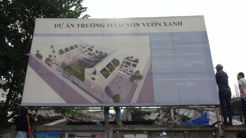 Đang xây dựng, trường mầm non đổ sập - Ảnh 3. Đang xây dựng, trường mầm non đổ sập - Ảnh 3.