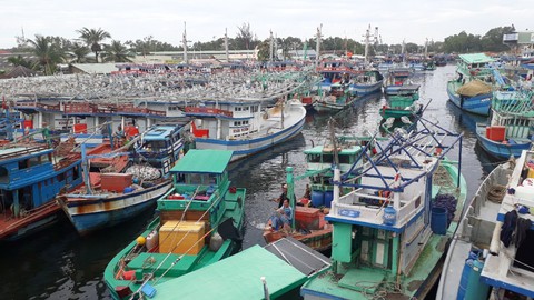 Tàu khách hoạt động lại, giải tỏa 3.000 khách kẹt bão ở Phú Quốc - Ảnh 1. Tàu khách hoạt động lại, giải tỏa 3.000 khách kẹt bão ở Phú Quốc - Ảnh 1.