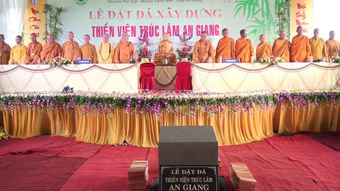 Khởi công xây dựng thiền viện Trúc Lâm An Giang - Ảnh 1.