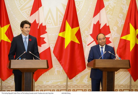 Việt Nam - Canada xác lập quan hệ Đối tác toàn diện - Ảnh 1. Việt Nam - Canada xác lập quan hệ Đối tác toàn diện - Ảnh 1.