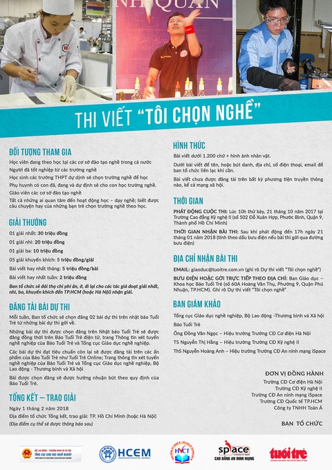 Kể chuyện đời qua cuộc thi Tôi chọn nghề - Ảnh 8. Kể chuyện đời qua cuộc thi Tôi chọn nghề - Ảnh 8.