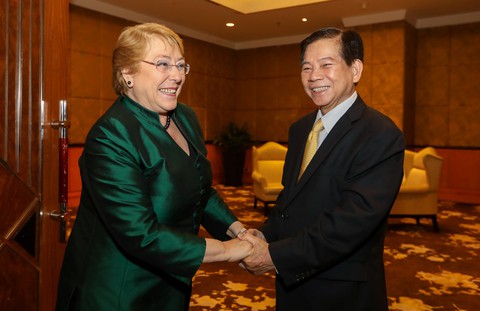 Tổng thống Chile đi tìm gặp bạn cũ Nguyễn Minh Triết - Ảnh 1. Tổng thống Chile đi tìm gặp bạn cũ Nguyễn Minh Triết - Ảnh 1.