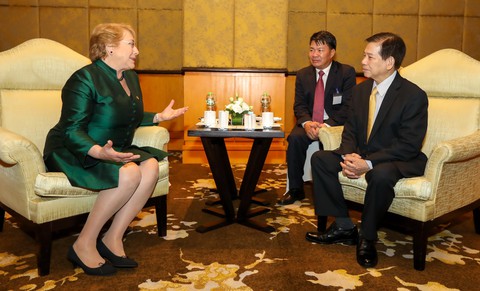 Tổng thống Chile đi tìm gặp bạn cũ Nguyễn Minh Triết - Ảnh 2. Tổng thống Chile đi tìm gặp bạn cũ Nguyễn Minh Triết - Ảnh 2.