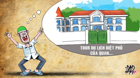 Tham quan nhà quan tham, tour du lịch cực hót - Ảnh 1. Tham quan nhà quan tham, tour du lịch cực hót - Ảnh 1.