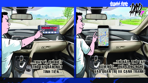 Bài học cạnh tranh từ vụ dán biểu ngữ của taxi - Ảnh 1. Bài học cạnh tranh từ vụ dán biểu ngữ của taxi - Ảnh 1.