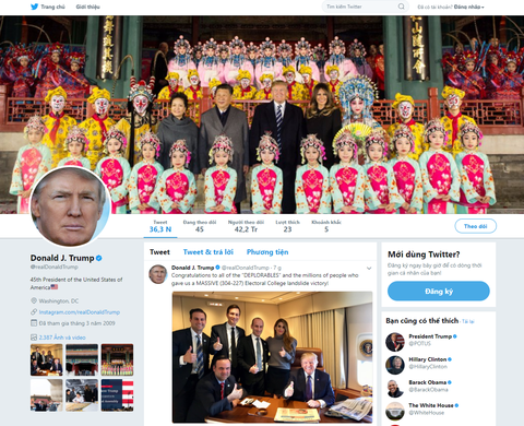 Ông Tập cho mở Twitter cho ông Trump xài? - Ảnh 1. Ông Tập cho mở Twitter cho ông Trump xài? - Ảnh 1.