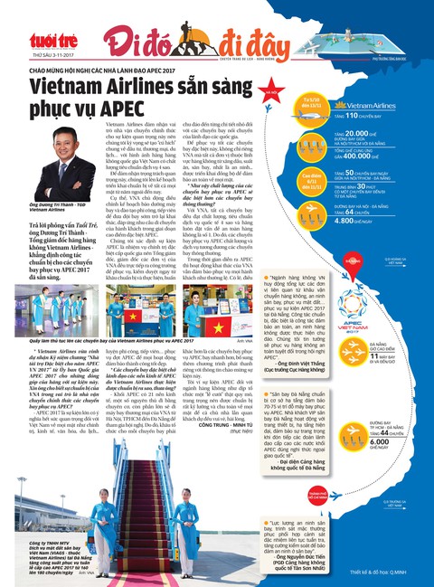Vietnam Airlines sẵn sàng phục vụ APEC - Ảnh 1.