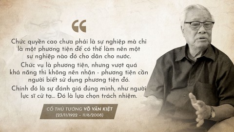 Cố Thủ tướng Võ Văn Kiệt: Chức quyền chỉ là phương tiện vì dân - Ảnh 2. Cố Thủ tướng Võ Văn Kiệt: Chức quyền chỉ là phương tiện vì dân - Ảnh 2.
