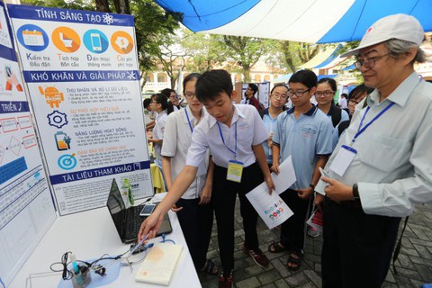 Bất ngờ những công trình nghiên cứu của học sinh - Ảnh 1. Bất ngờ những công trình nghiên cứu của học sinh - Ảnh 1.
