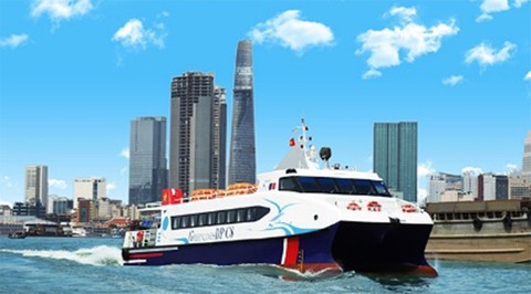 Chính thức vận hành tuyến tàu thủy cao tốc - Ảnh 1. Chính thức vận hành tuyến tàu thủy cao tốc - Ảnh 1.