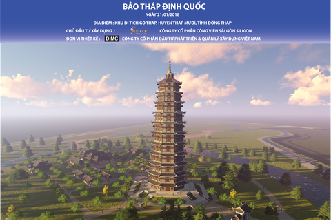 Đặt đá xây dựng Đại bảo tháp và Thiền viện Trúc lâm Tháp Mười - Ảnh 1. Đặt đá xây dựng Đại bảo tháp và Thiền viện Trúc lâm Tháp Mười - Ảnh 1.