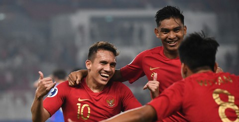 Indonesia thắng tưng bừng trận ra quân Giải U19 châu Á 2018 - Ảnh 1. Indonesia thắng tưng bừng trận ra quân Giải U19 châu Á 2018 - Ảnh 1.