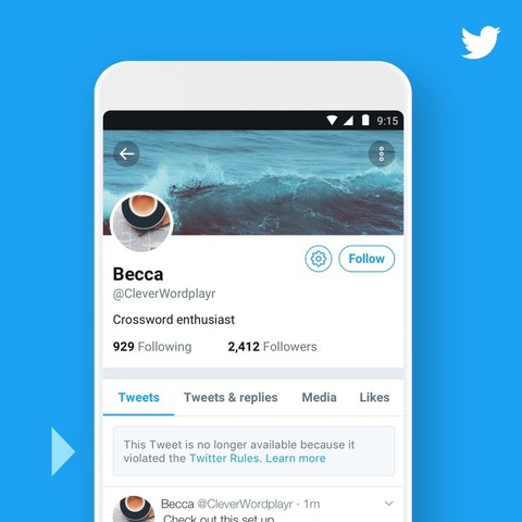 Twitter sẽ ‘bêu xấu’ công khai những tài khoản tweet ‘bậy’ - Ảnh 1. Twitter sẽ ‘bêu xấu’ công khai những tài khoản tweet ‘bậy’ - Ảnh 1.