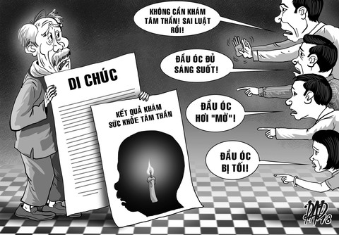 Rối vì giám định sức khỏe tâm thần - Ảnh 1. Rối vì giám định sức khỏe tâm thần - Ảnh 1.