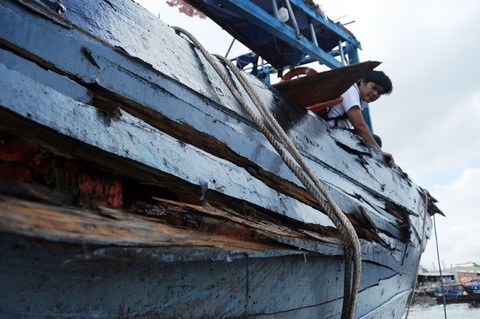 Một tàu cá Quảng Nam bị đâm vỡ ở Hoàng Sa - Ảnh 7. Một tàu cá Quảng Nam bị đâm vỡ ở Hoàng Sa - Ảnh 7.