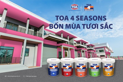 Sơn TOA 4 Seasons an toàn, thân thiện với môi trường - Ảnh 3. Sơn TOA 4 Seasons an toàn, thân thiện với môi trường - Ảnh 3.